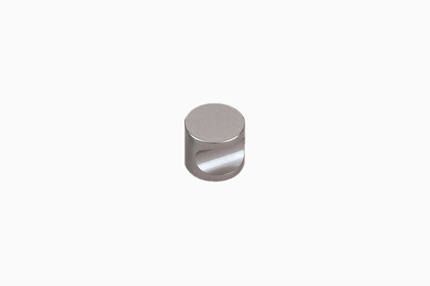 the sugatsune olmec satin nickel round knob is \$8.48 at lowes. 18