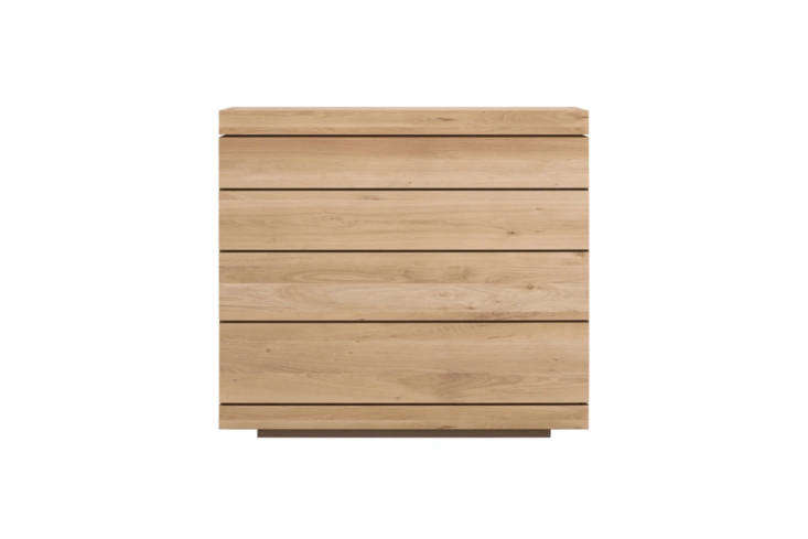 the burger chest of drawers comes in solid oak (shown) and solid teak; \$3,779 22
