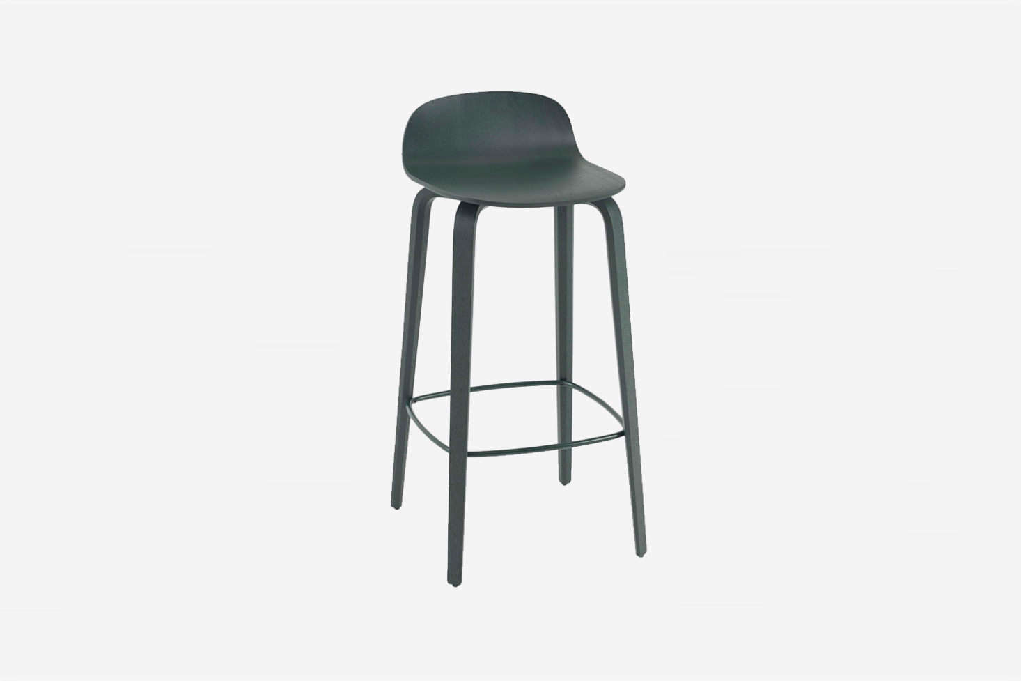 The Muuto Visu Counter Stool in Dark Green designed by Mika Tolvanen is $565 at Finnish Design Shop.