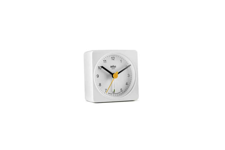 the braun classic analog quartz alarm clock (bnc00\2whwh) is an icon of modern  24