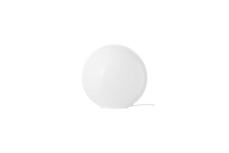 the ever affordable ikea fado table lamp in white is \$\29.99. 26