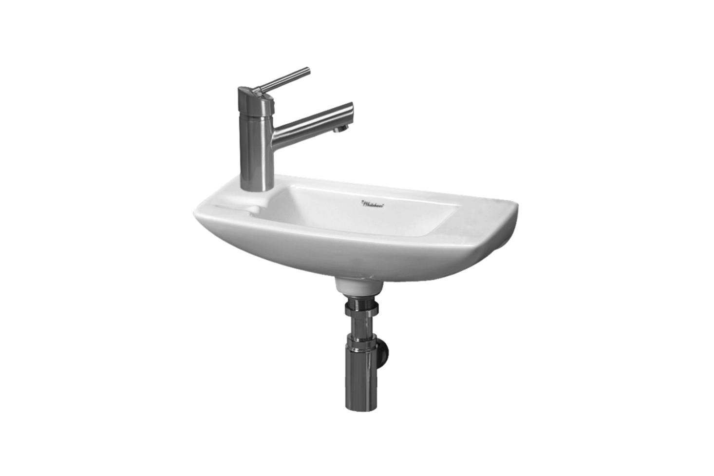 The Whitehaus Isabella Wall-Mounted Bathroom Sink measures .5 inches for $7. at Build.com.