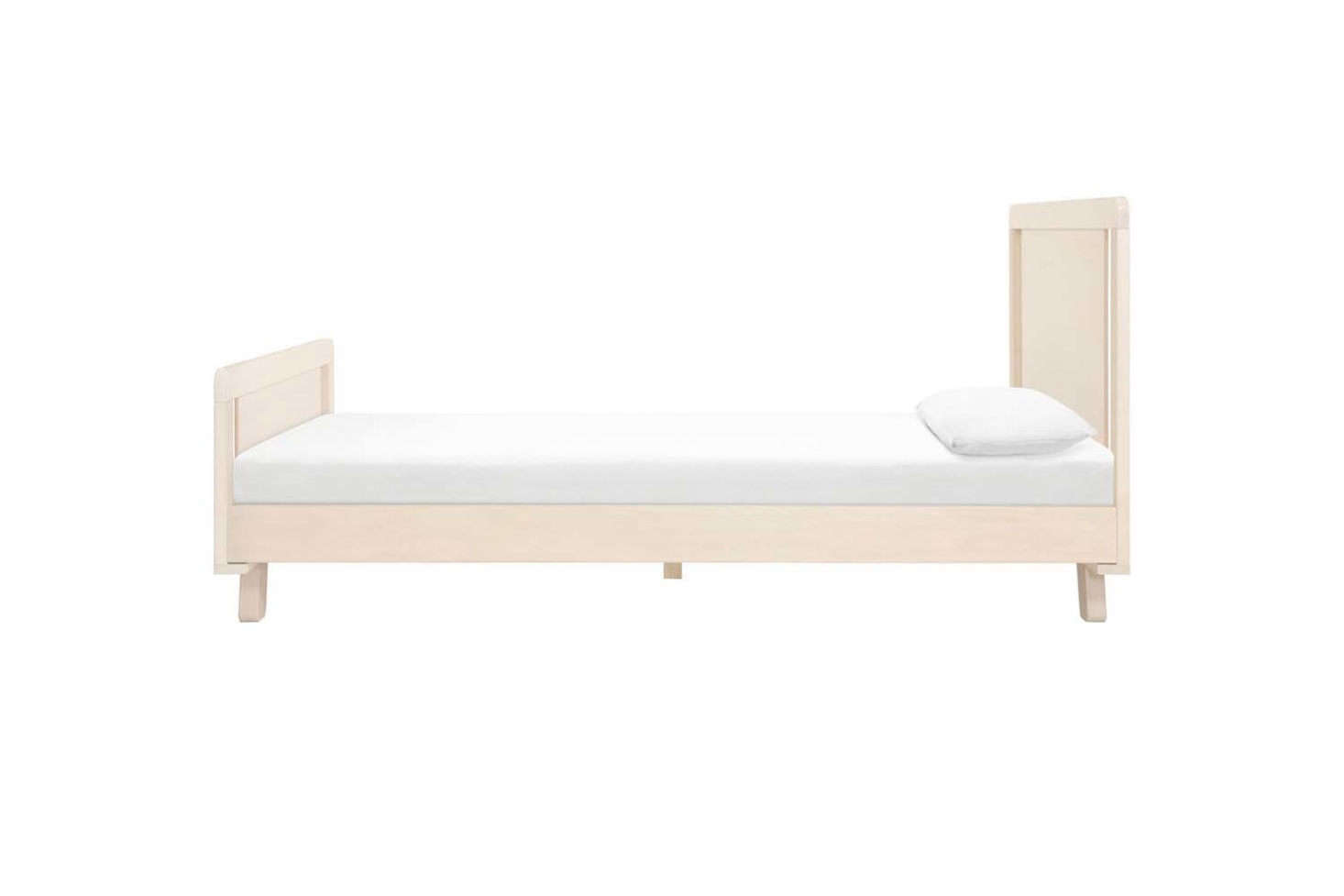 The Babyletto Hudson Platform Twin Bed in Washed White is $399 at Maisonette.