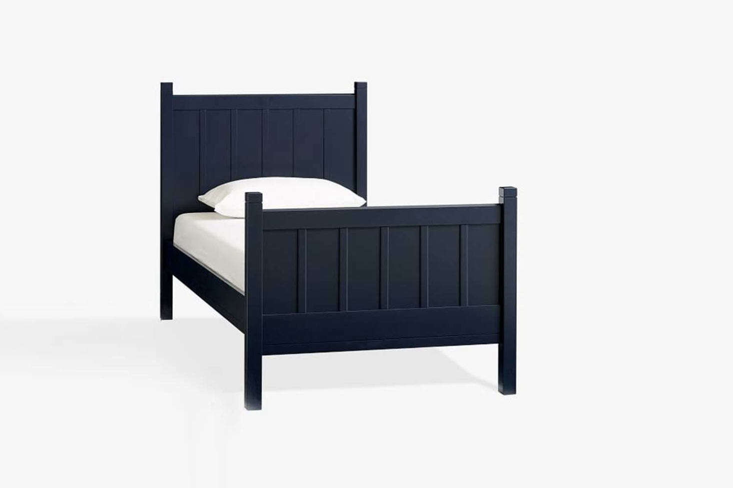 From Pottery Barn Kids, the Camp Bed comes in Navy (shown), White, or Chocolate starting at $749.