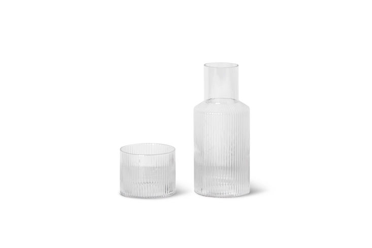 the ferm living ripple carafe set is \$55 from \2modern. 19