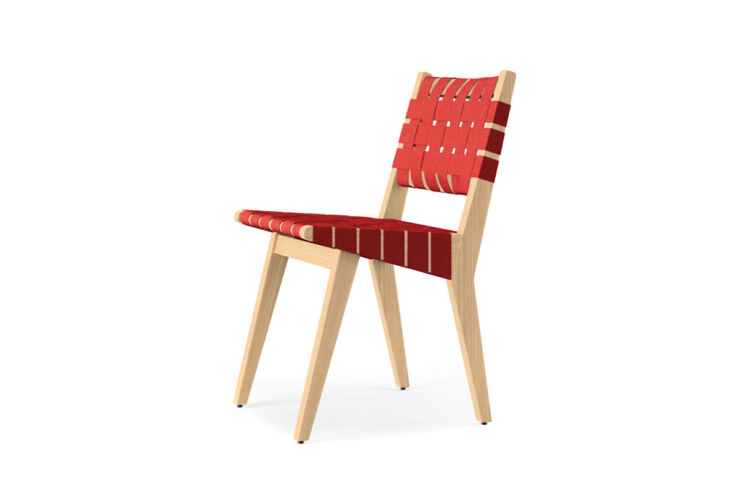 the risom side chair designed by jens risom comes in red; from \$96\1 at hive. 20