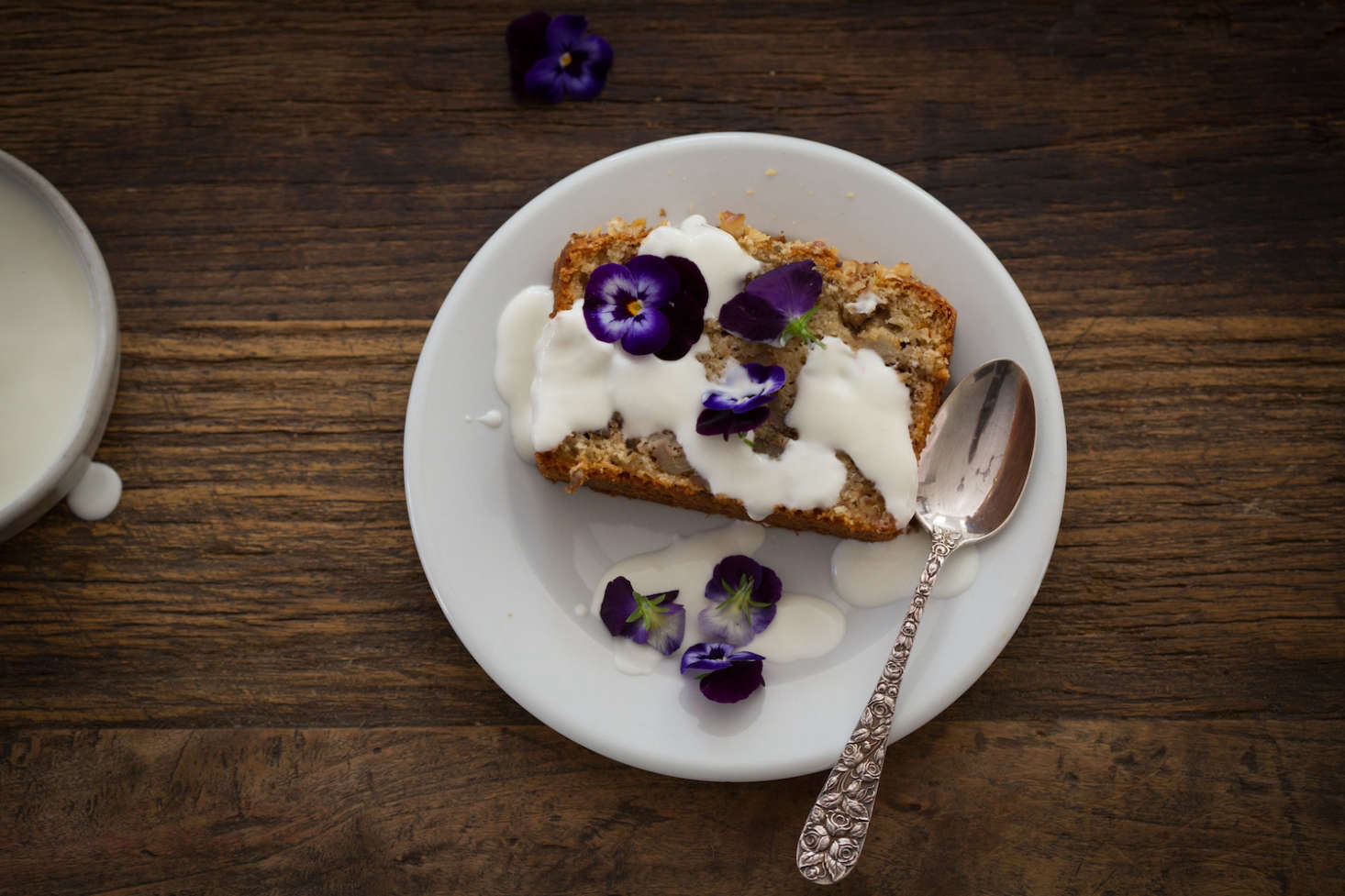 Michelle puts a healthy springtime twist on a childhood favorite in Recipe: Amaranth Banana Bread, Flowers Optional.