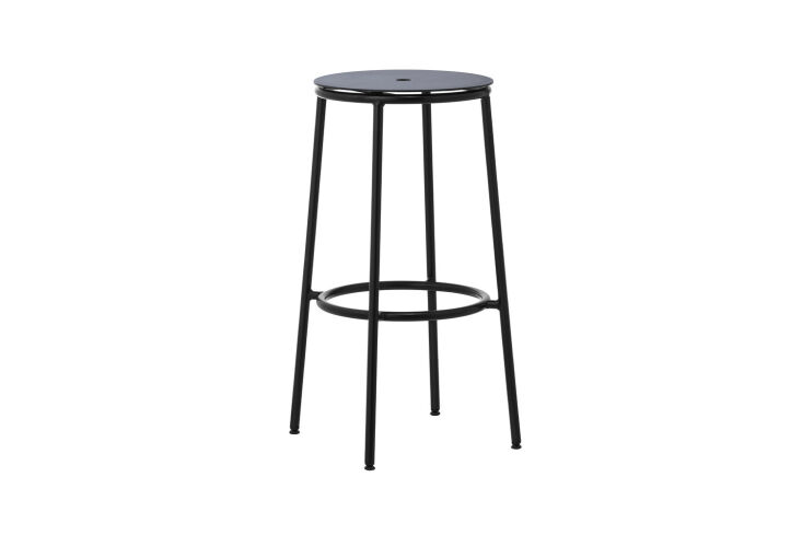 the normann copenhagen circa bar stool in black steel is designed by simon lega 22