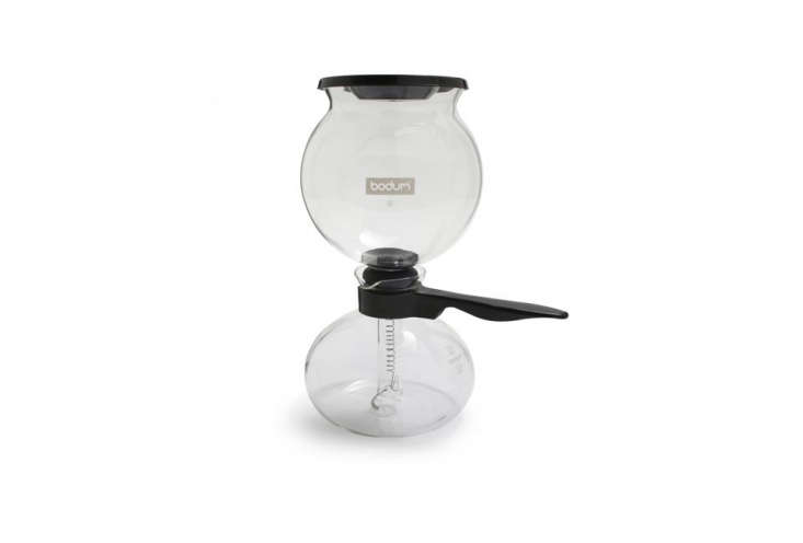 bodum has been making a siphon coffee maker since the \1950s. the bodum pebo va 19