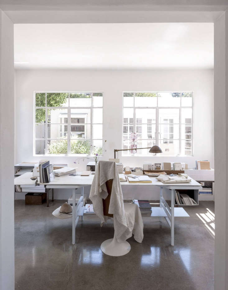 polished concrete floors in the office (and rest of the house) of michaela sche 19