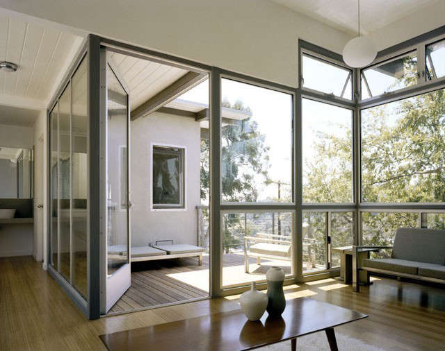 wakeland/garcetti residence \2\1\1; office view of deck photo: michael m 14