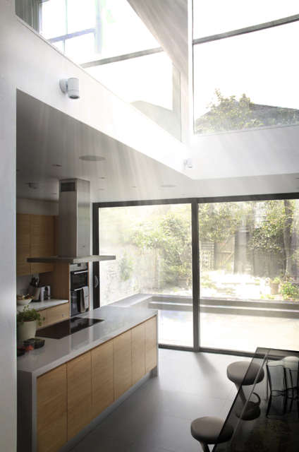 modern kitchen and atrium space 25