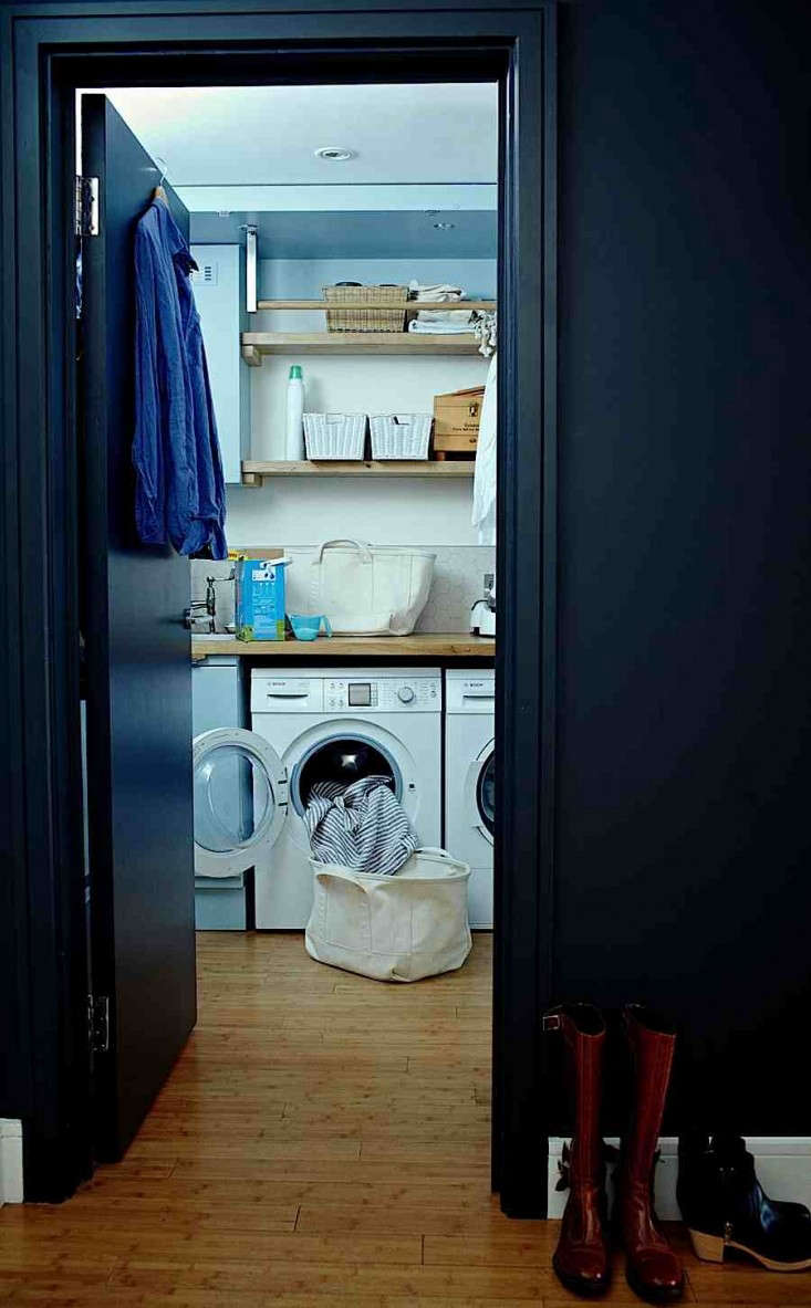 when the doors are opened, the space becomes a full scale laundry room. 27