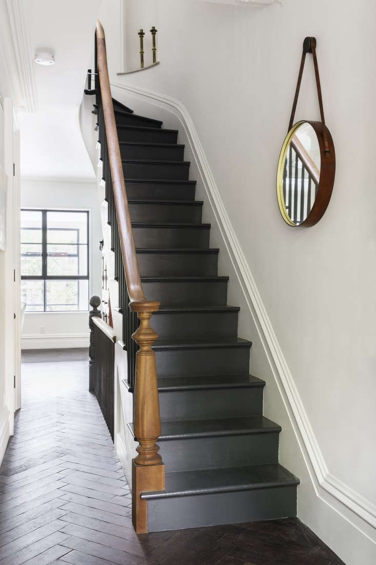 architect elizabeth roberts applied off black by farrow & ball to the stai 24