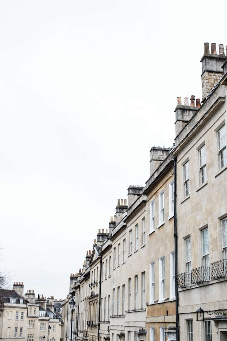 a view of bath&#8\2\17;s iconic architecture (of bath stone) looking down t 17