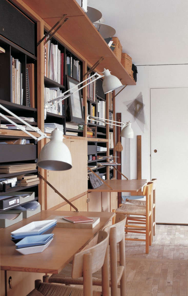 for each of her home workstations, danish ceramicist grethe meyer installed a s 20