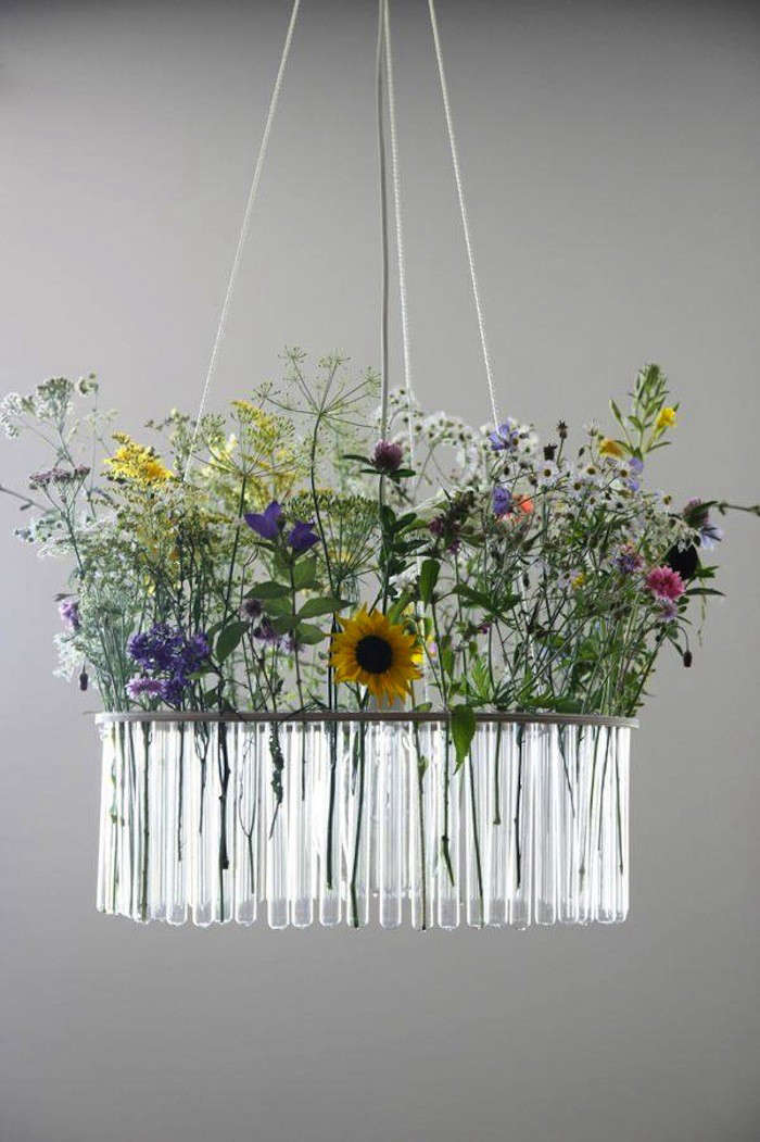 Garden in the Sky Test Tube Chandeliers from Poland portrait 3