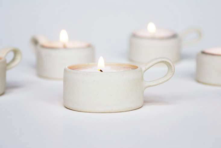 on our wish list: candles in stoneware cups by swedish ceramicist eve 17