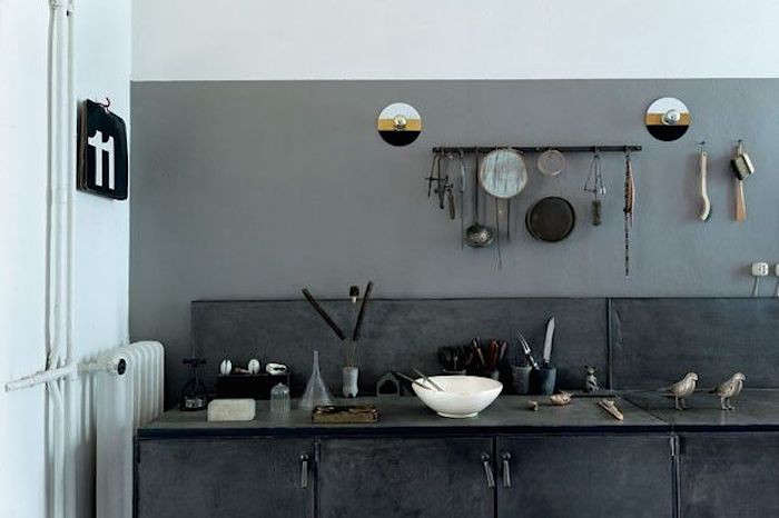 pietro russo uses a short iron rail to keep kitchen essentials close. photograp 24