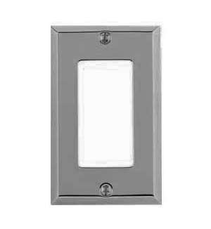 baldwin satin nickel single gfsi plate