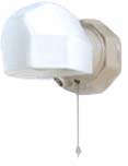 porcelain bathroom sconce with shade
