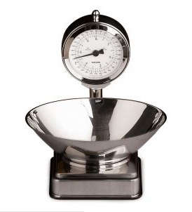 retro high rise kitchen scale