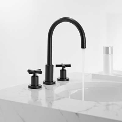 Bath Dornbracht Tara Black and White Edition Faucets portrait 3