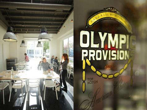 olympic provisions glass sign