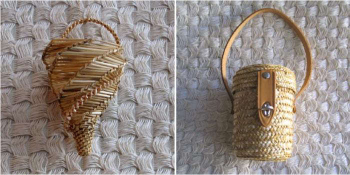 700 straw cornet bag