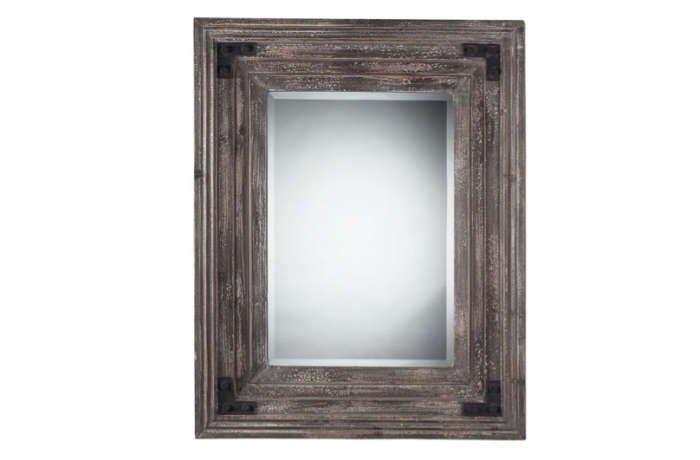 700 distressed wood mirror