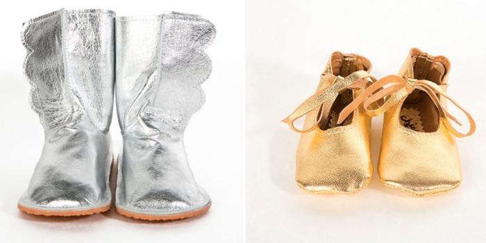 700 children metallic boots shoes