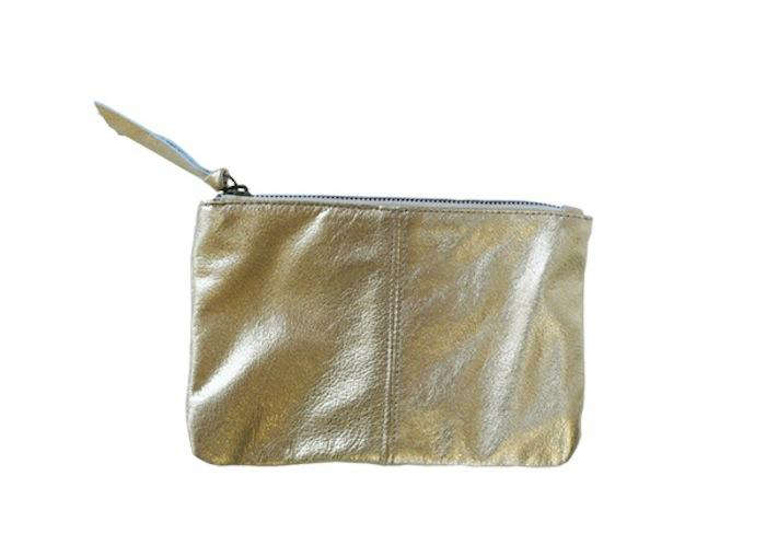 700 erica tanov makeup bag gold