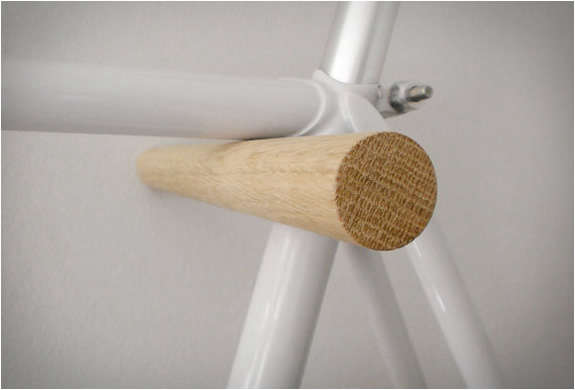 wooden bike hook