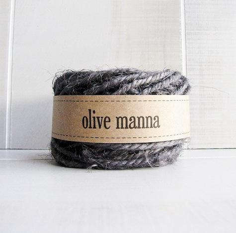 olive manna charcoal jute twine