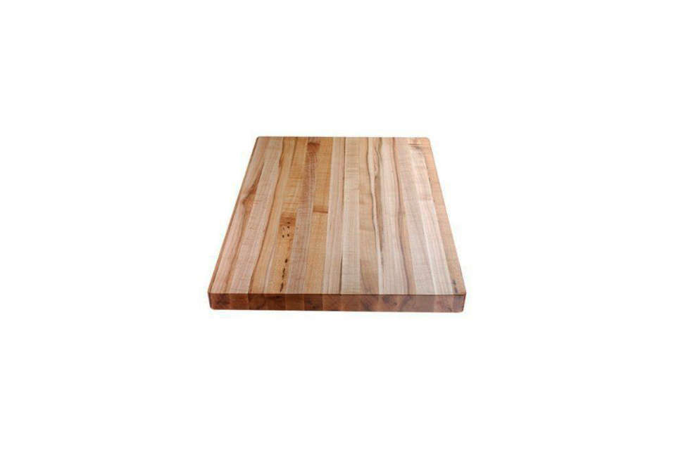 Unfinished Essential Teak 15 in. L x 11 in. W x 1-3/8 in. Th Butcher Block  Cutting Board