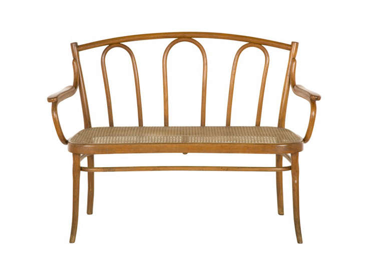 source a vintage thonet bench like this one via jayson home on ebay, etsy, and  25