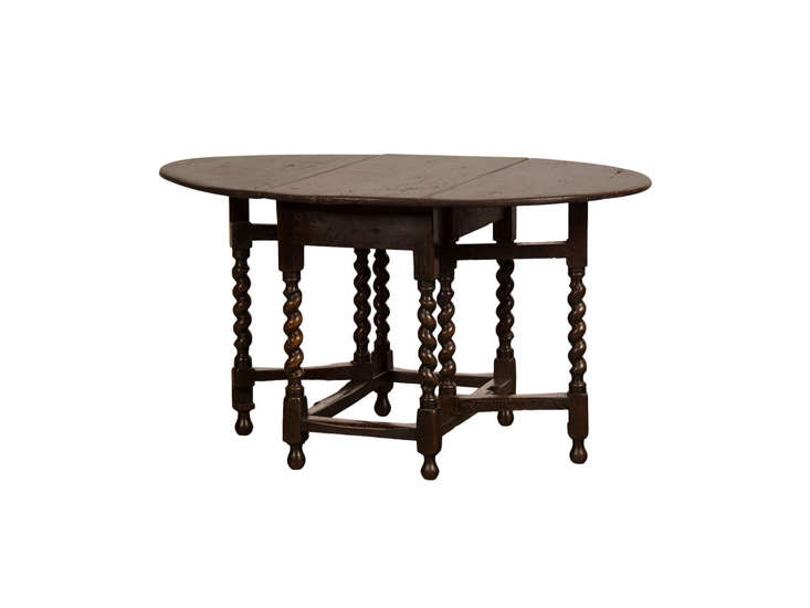 antique mahogany table with twisted legs 26