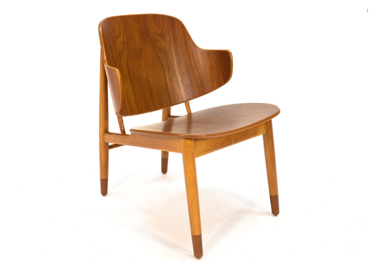 vintage teak kofod larsen shell lounge chair arroyo artifacts | remodelista 21