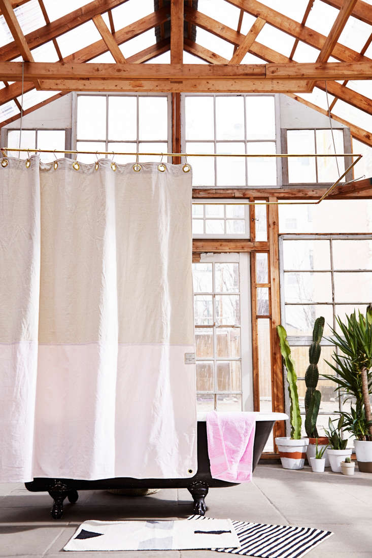 Statement Shower Curtains from Quiet Town (Plus Glamorous Hooks