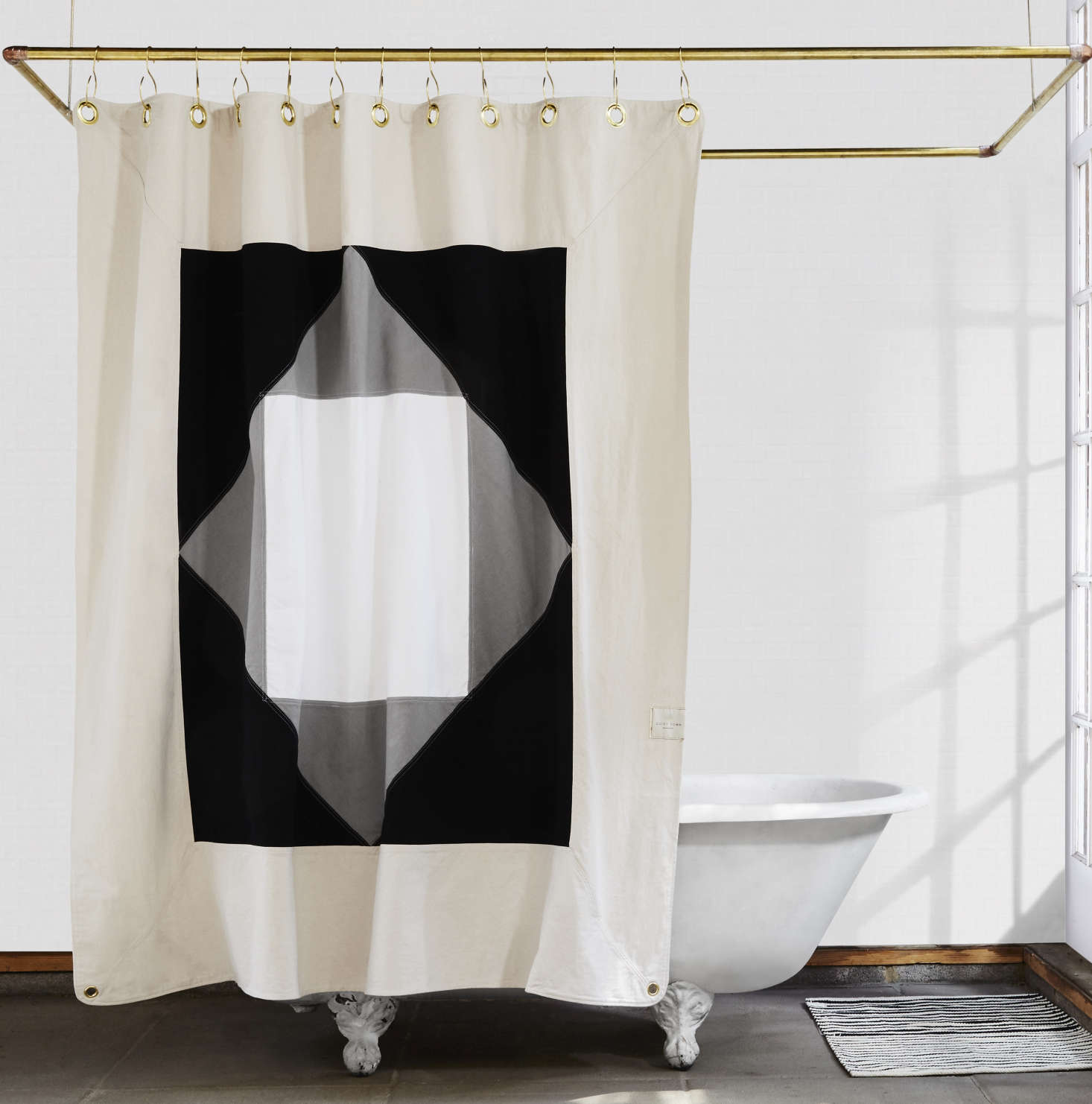 Statement Shower Curtains from Quiet Town (Plus Glamorous Hooks