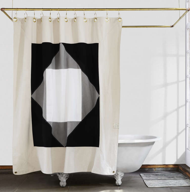 Statement Shower Curtains from Quiet Town (Plus Glamorous Hooks