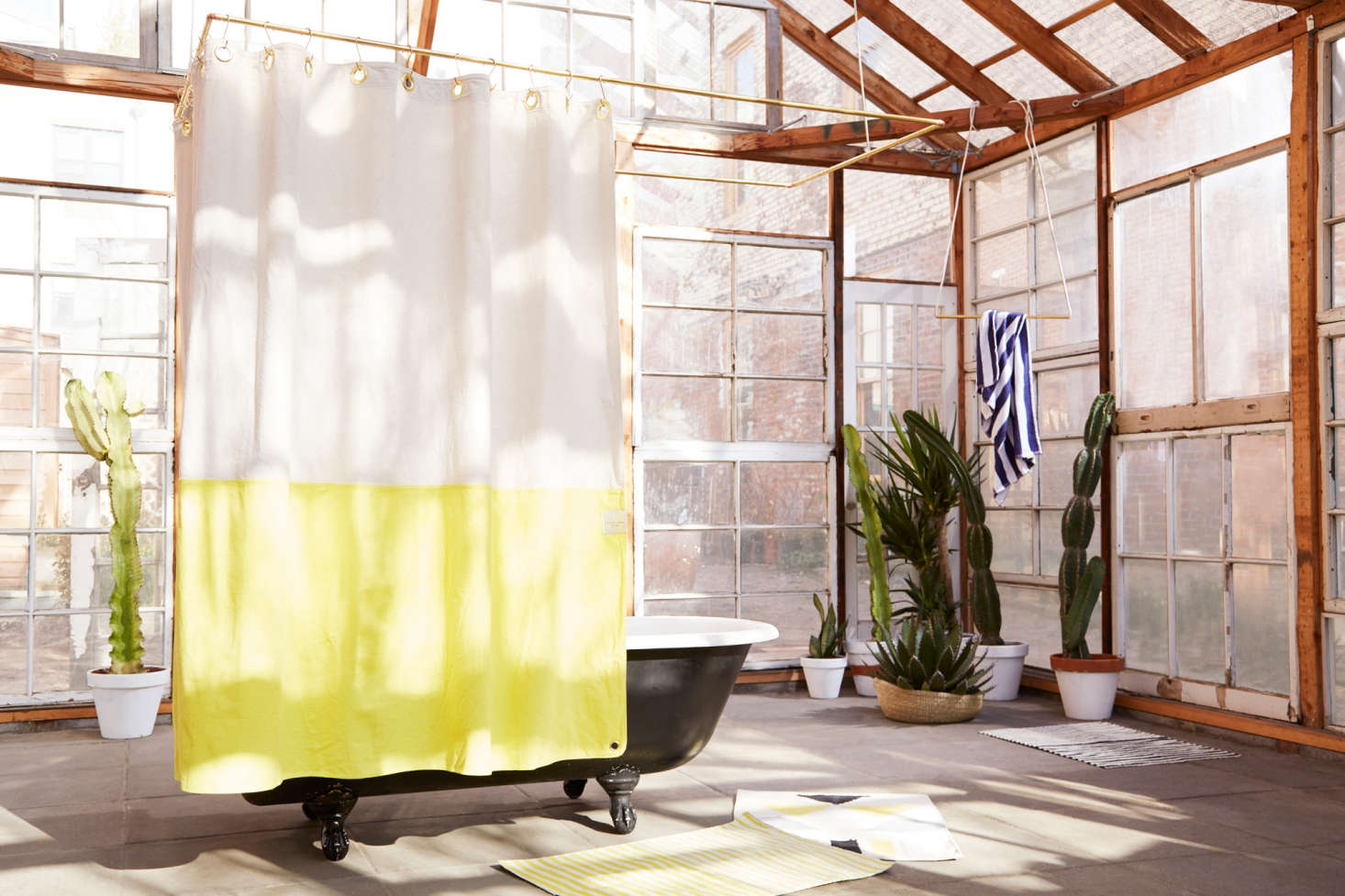 Statement Shower Curtains from Quiet Town (Plus Glamorous Hooks