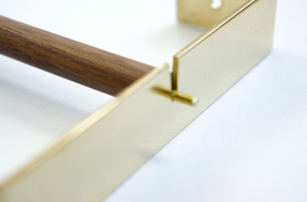 An Ingenious Brass Paper Towel Holder from Germany, Glam Edition