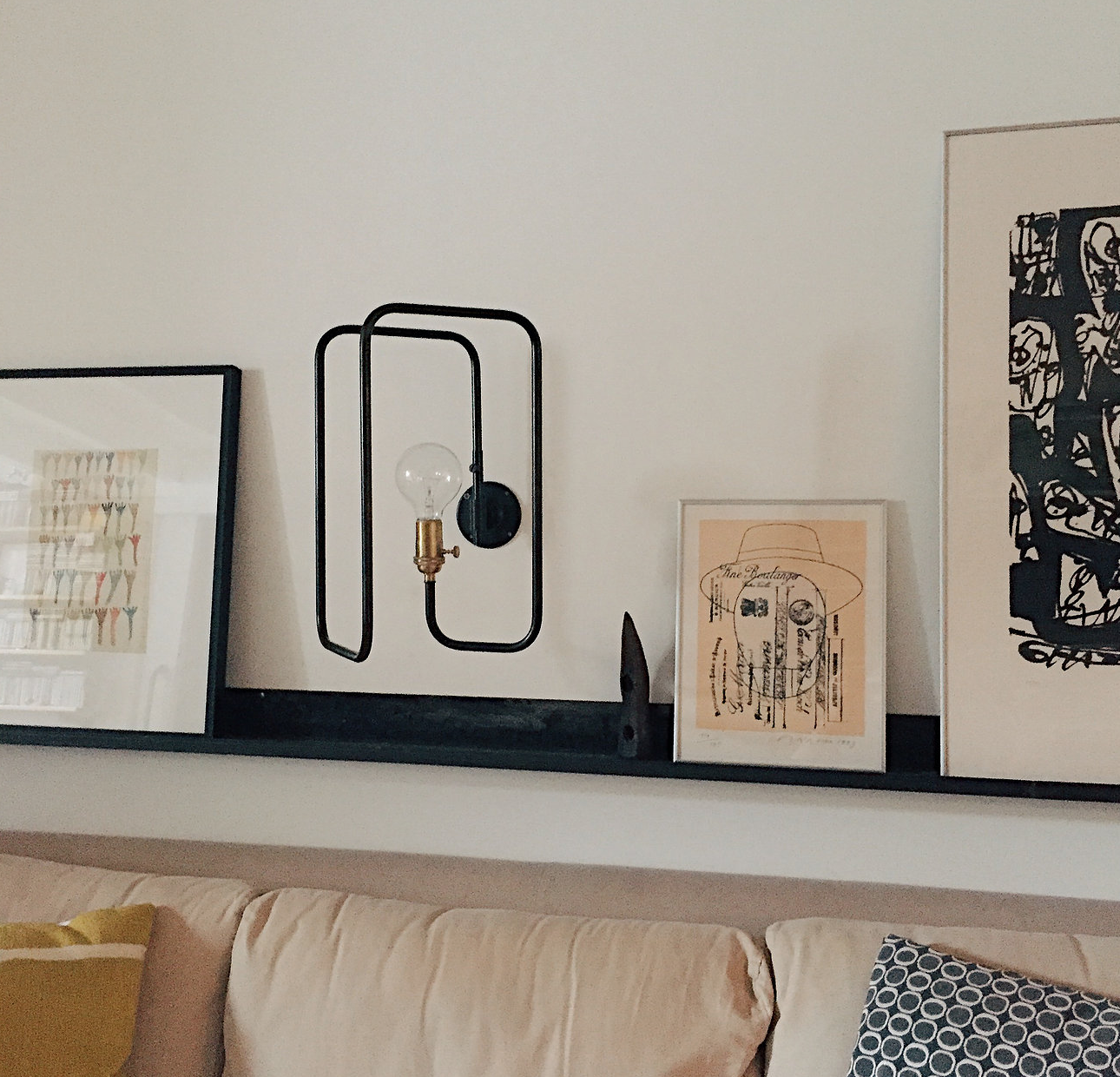 The shadeless Clip Sconce comes with an Edison Filament bulb; €379 ($40
