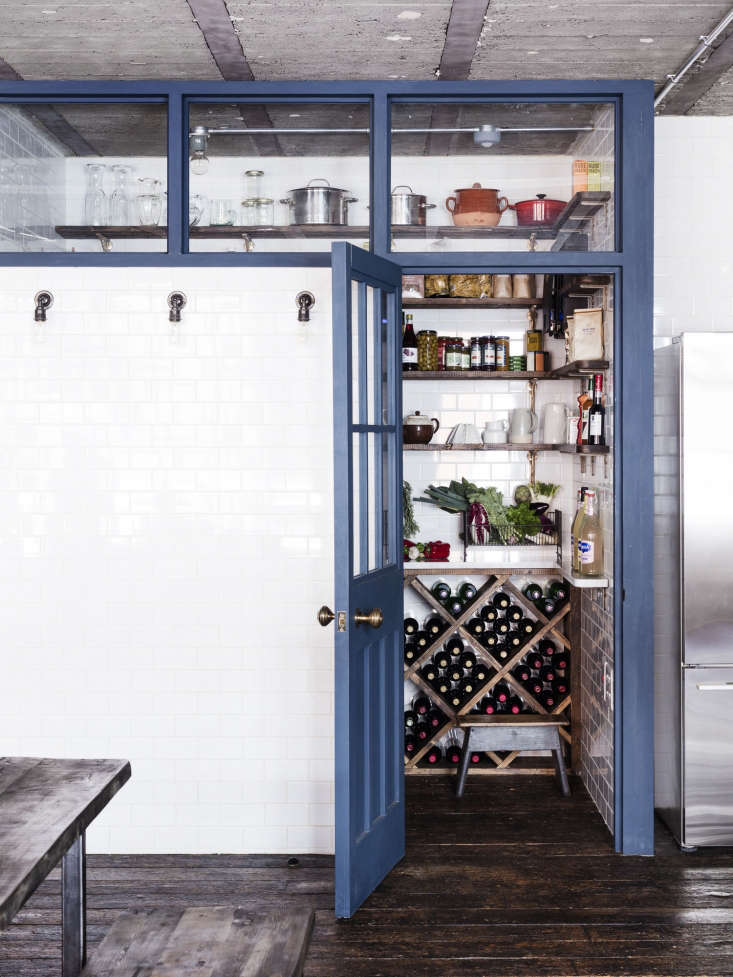 one of the nicest elements in the loft is the tiled pantry, which doubles  20