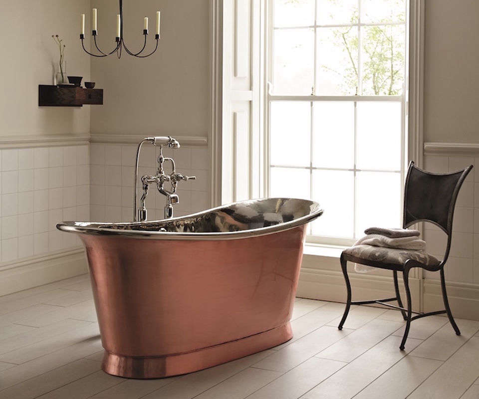 the babylon brushed copper bath from fired earth is made from solid copper that 28