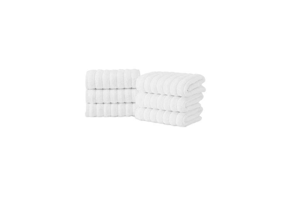 a set of six maxima turkish combed cotton hand towels is \$38.49 on overstock 32