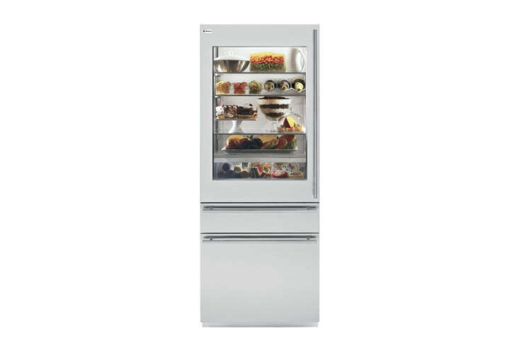 refrigerator with clear door