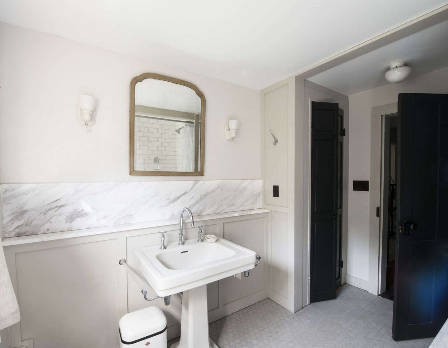 Bathroom of the Week: A 1920s-Inspired Bathroom in a Renovated NY Farmhouse - Remodelista