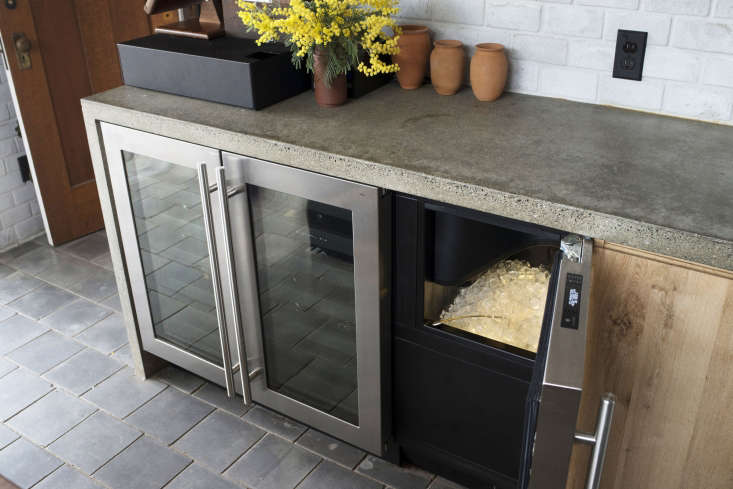 a wine cooler—an essential appliance in the scribe kitchen—and ice machine 28